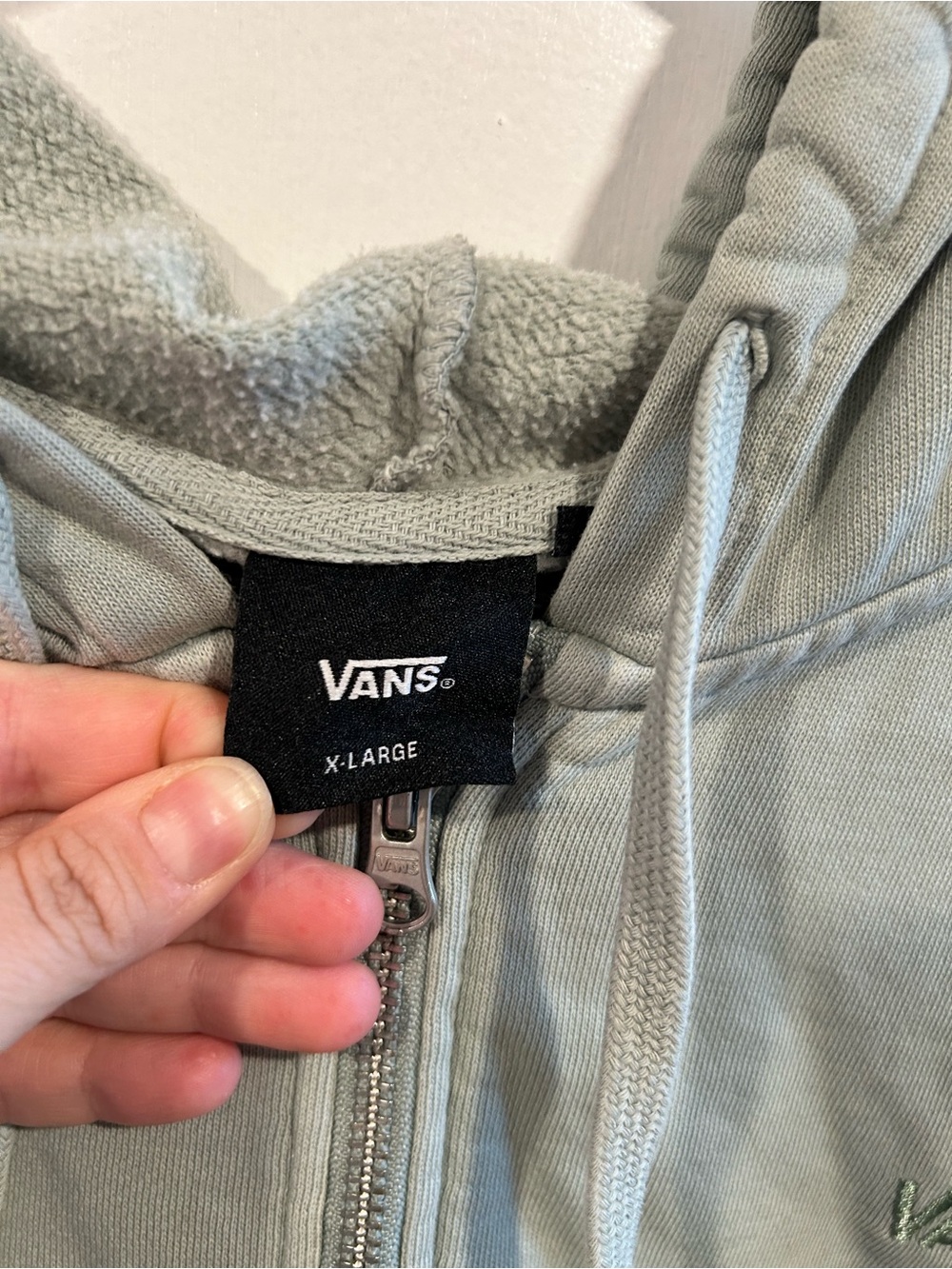 Vans Sage Green Full-Zip Hoodie - Picture 3 of 5